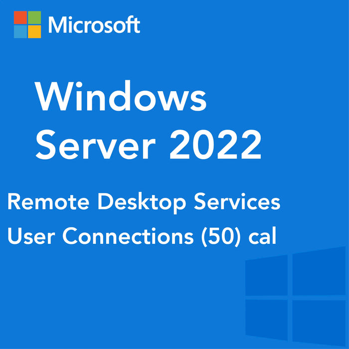 Windows Server 2022 Remote Desktop Services User Connections (50) CAL