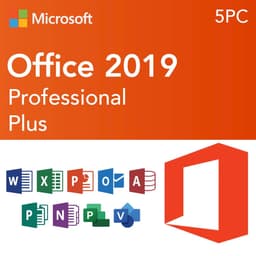 Microsoft Office 2019 Professional Plus (5PC) - Lifetime license Key