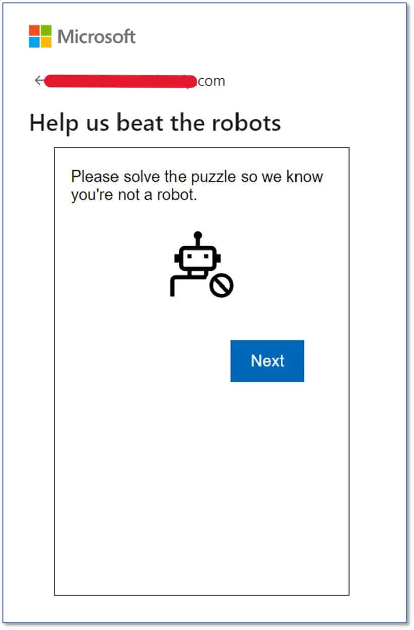 Step 7 — Complete the final CAPTCHA security check to activate your Microsoft account