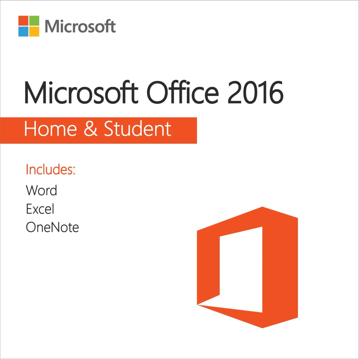 Microsoft Office 2016 Home & Student - Lizenzschlüssel für 1 PC