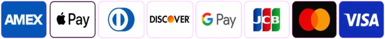 Accepted payment methods: Visa, Mastercard, American Express, Apple Pay, Google Pay, PayPal